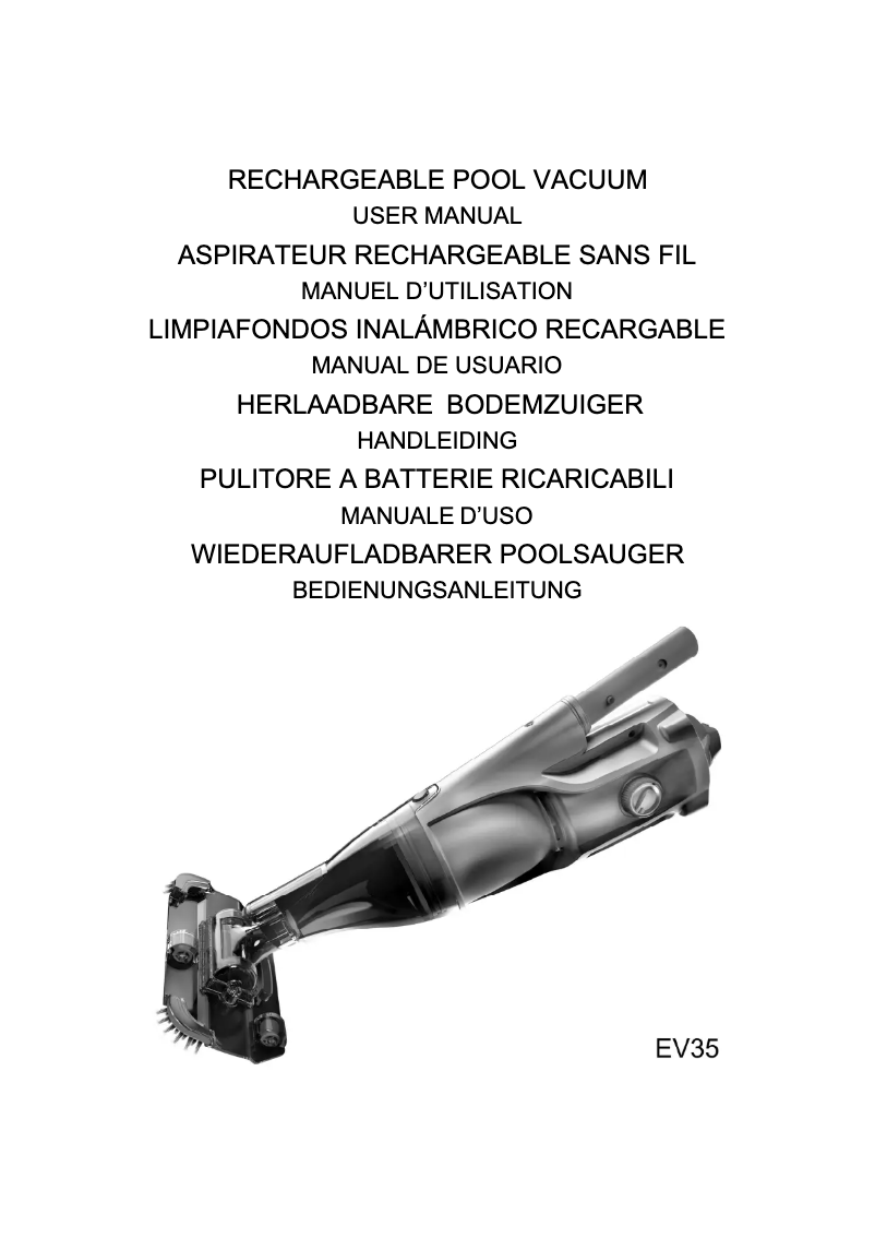Image de la première page du manuel de l'appareil EV35