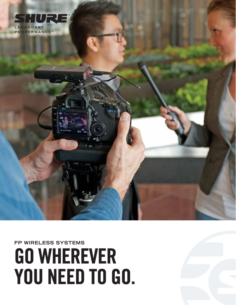 Page 1 de la notice Brochure Shure FP Wireless