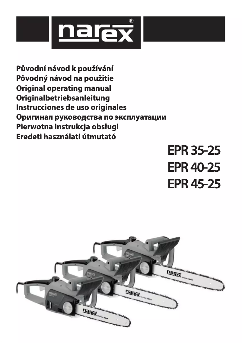 Page 1 de la notice Manuel utilisateur Narex EPR 35-25