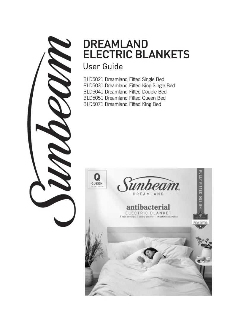 Page 1 de la notice Manuel utilisateur Sunbeam Dreamland BLD5031