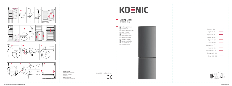 Page n°1 - Manuel utilisateur Koenic KFK 631 C IN