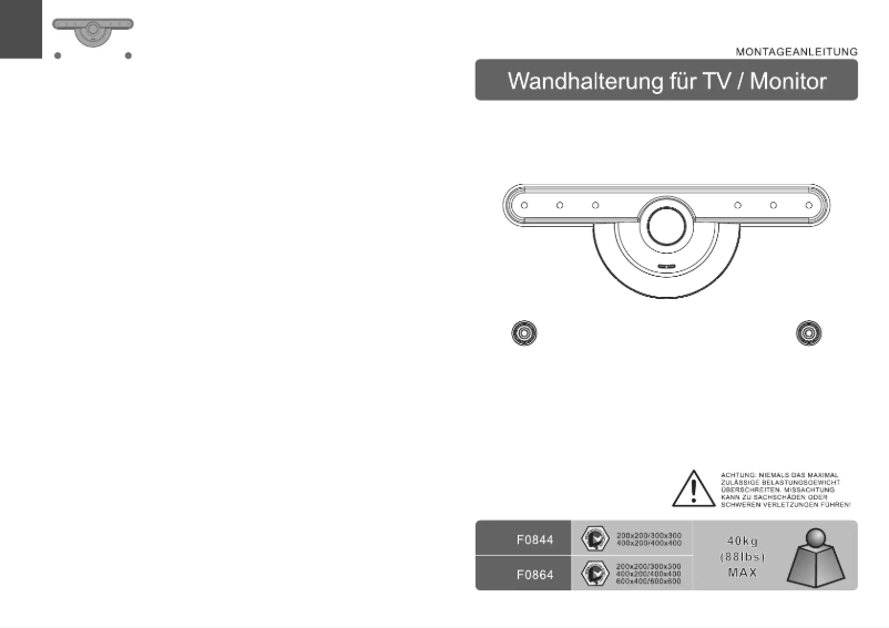 Image de la première page du manuel de l'appareil F0844