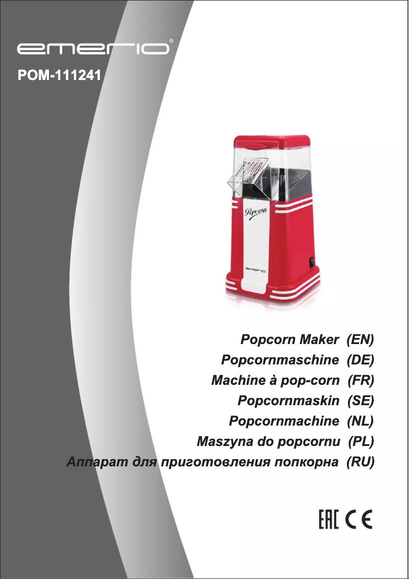 Page n°1 - Manuel utilisateur Emerio POM-111241