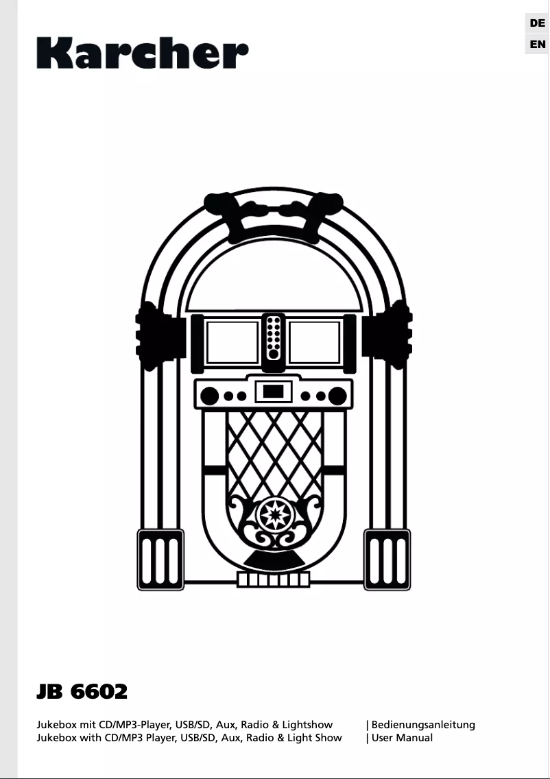 Image de la première page du manuel de l'appareil JB 6602