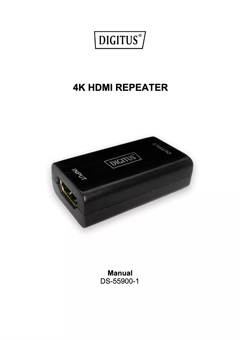 Page n°1 - Manuel utilisateur Digitus DS-55900-1