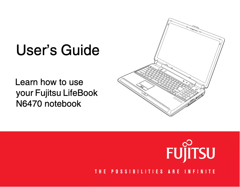 Image de la première page du manuel de l'appareil LifeBook N6470