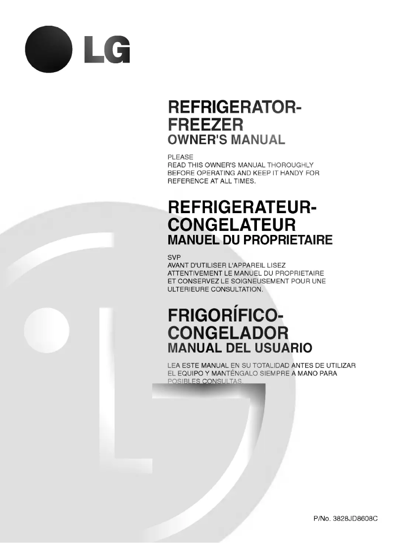 Imagen de la primera página del manual del dispositivo GR-323SL