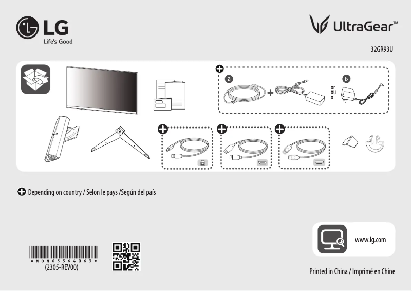 Página 1 del manual Manual de usuario LG 32GR93U