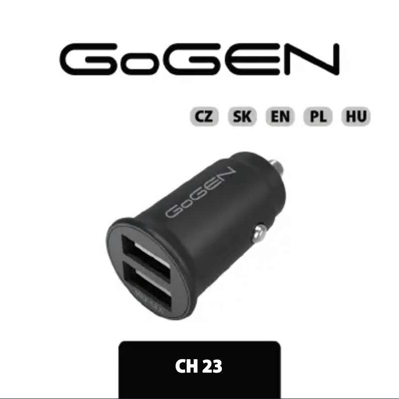 Page 1 de la notice Manuel utilisateur GoGen CH23