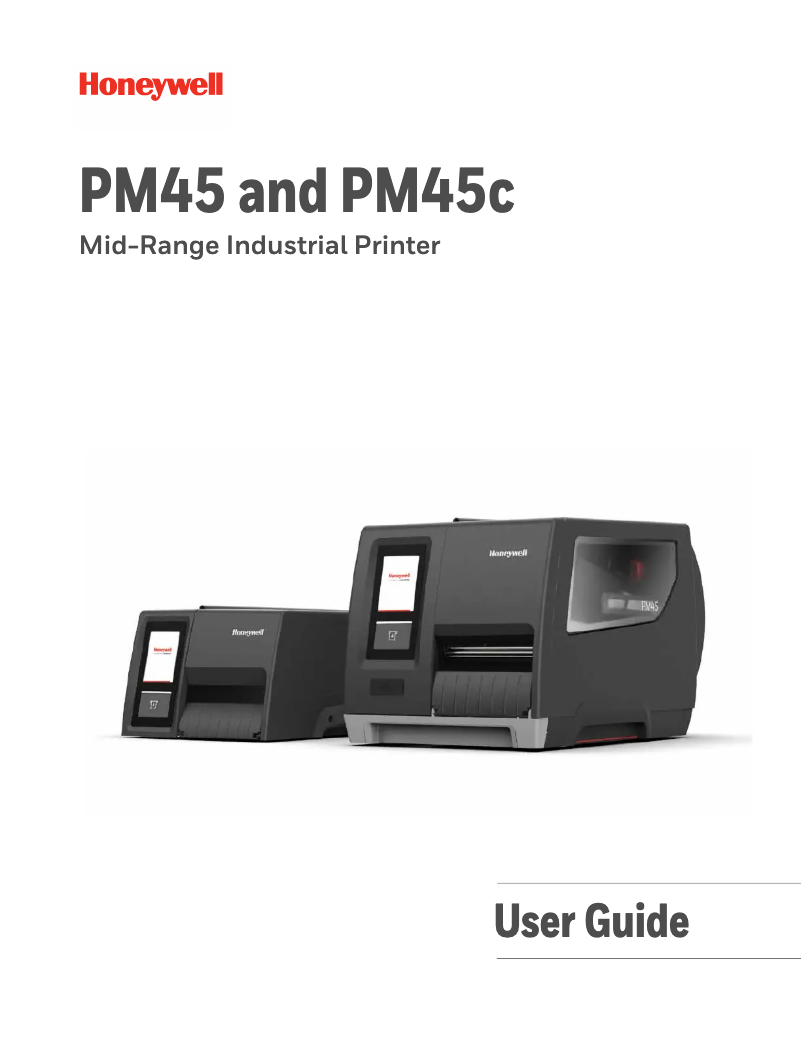 Page 1 de la notice Manuel utilisateur Honeywell PM45A