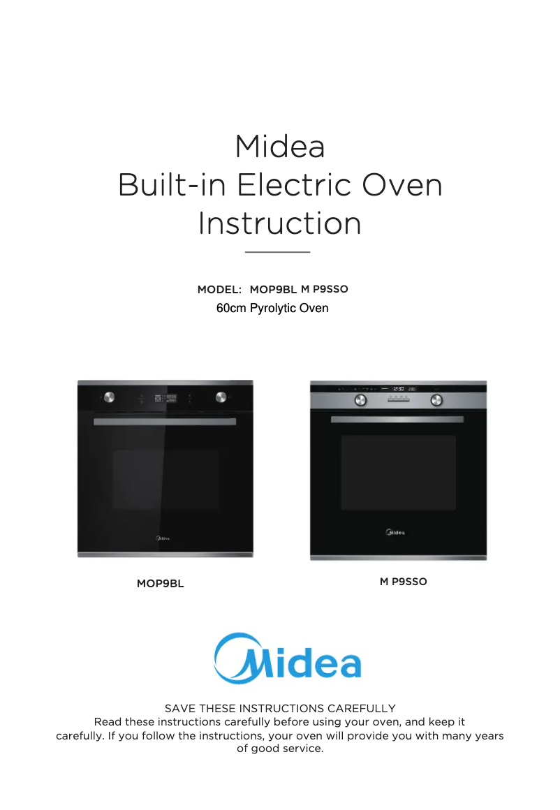 Page n°1 - Manuel utilisateur Midea MOP9BL