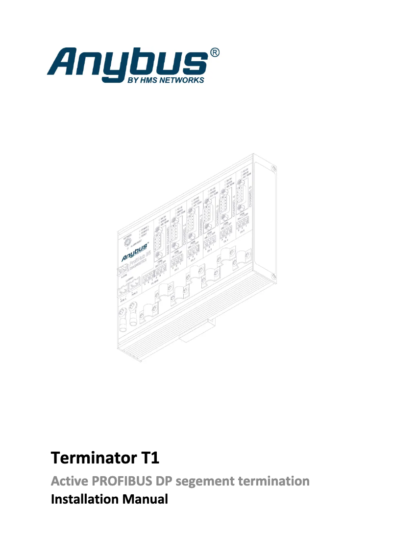 Page n°1 - Manuel utilisateur Anybus Terminator T1