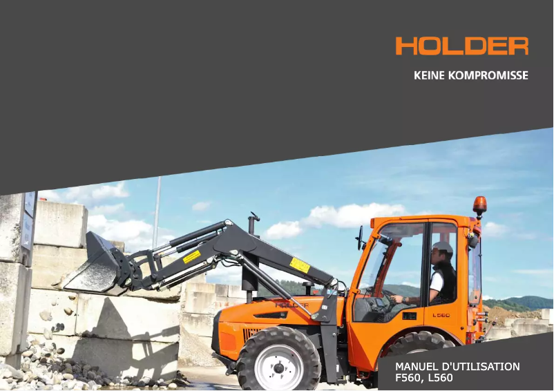 Page n°1 - Manuel utilisateur Holder F560