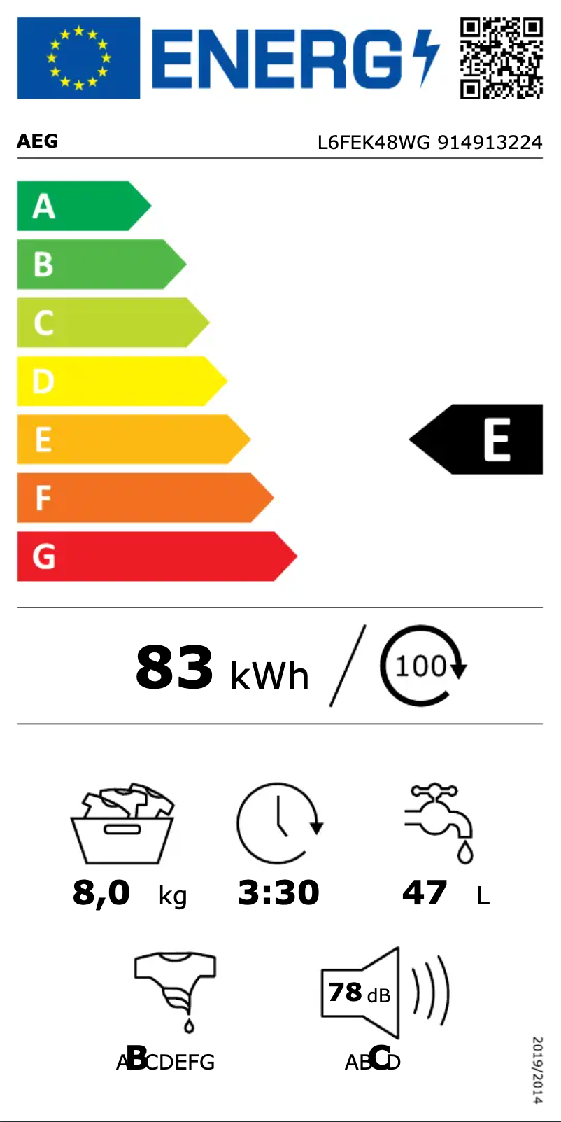 Image de la première page du manuel de l'appareil L6FEK48WG