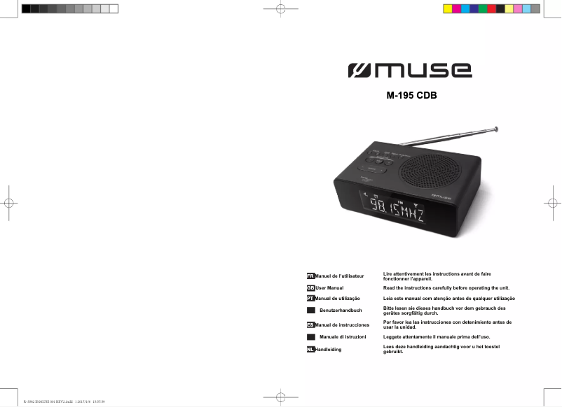 Page 1 de la notice Manuel utilisateur Muse M-195 CDB