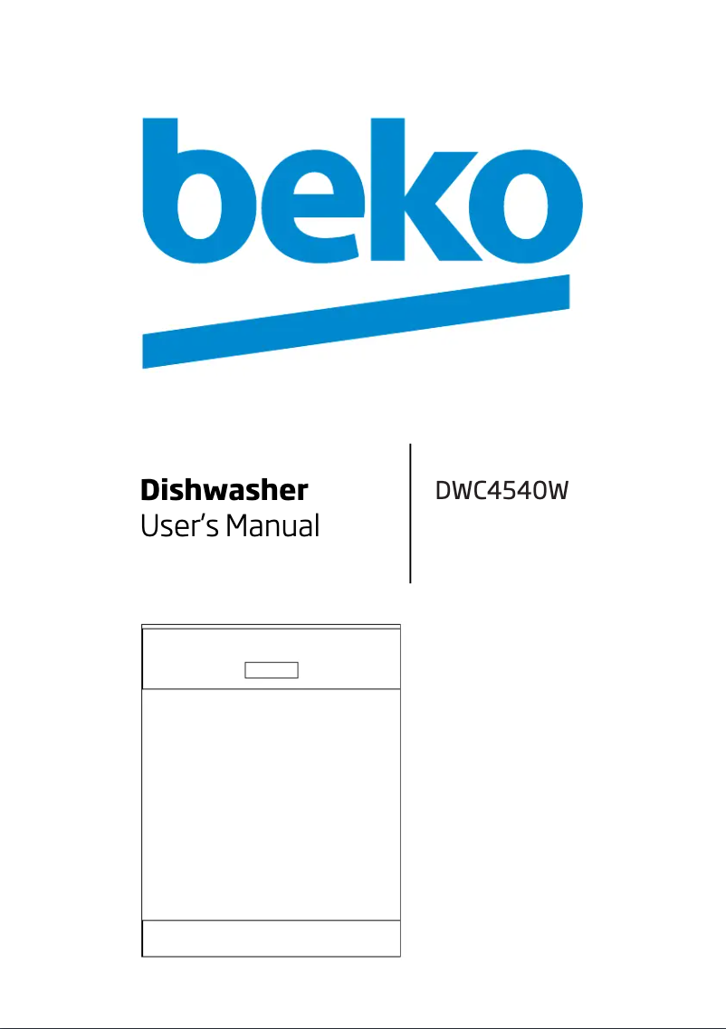 Page n°1 - Manuel utilisateur Beko DWC 4540