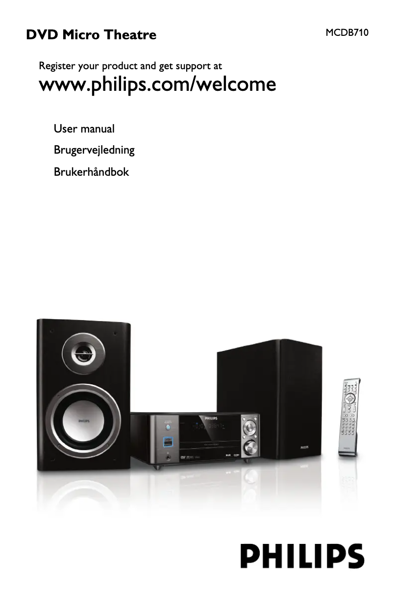 Page 1 de la notice Manuel utilisateur Philips MCDB710