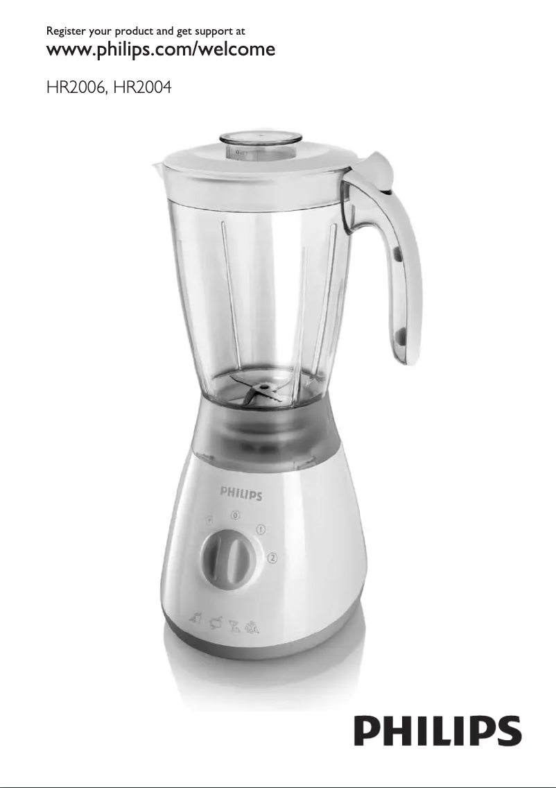 Page 1 de la notice Manuel utilisateur Philips Daily Collection HR2006