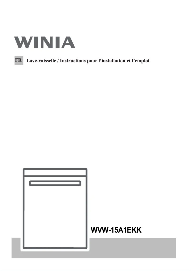 Page n°1 - Manuel utilisateur Winia WVW-15A1EKK