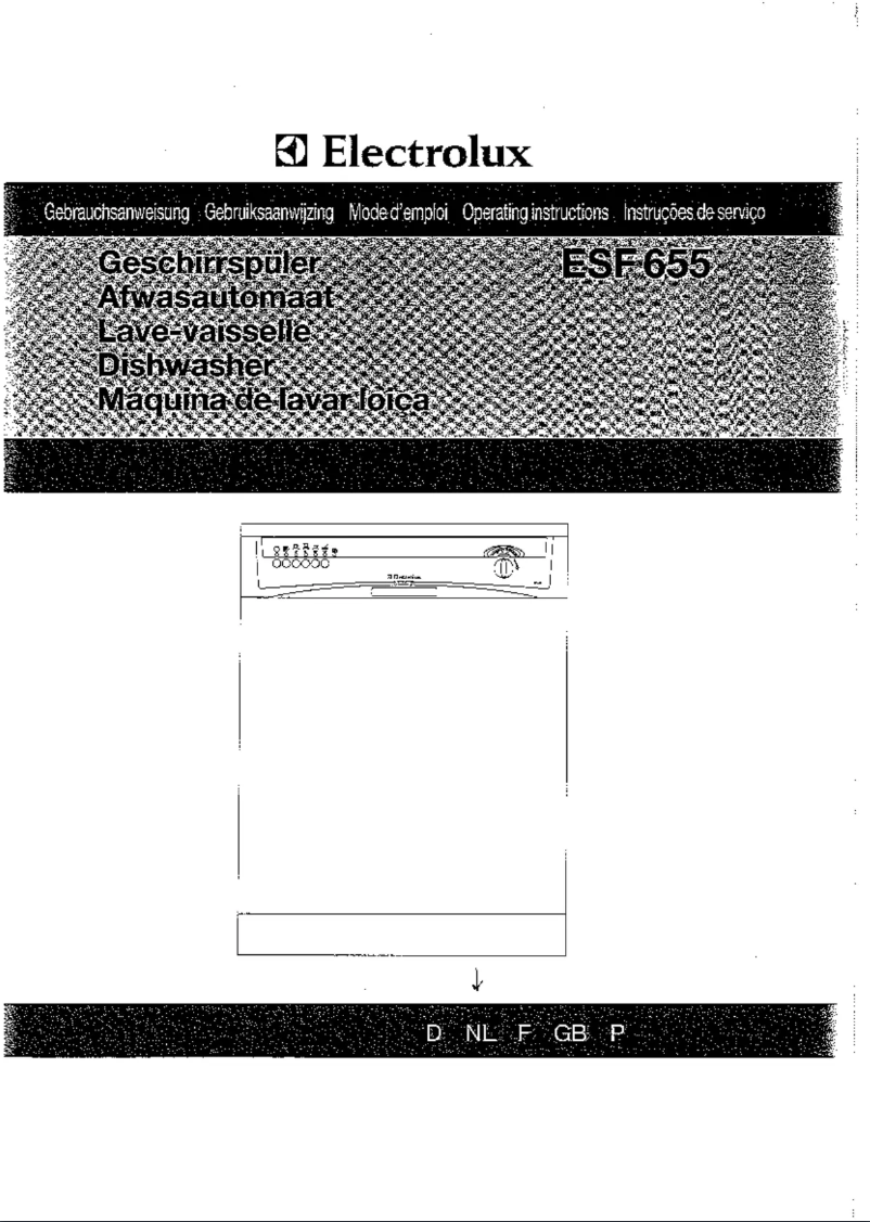 Page 1 de la notice Manuel utilisateur Electrolux ESF 655