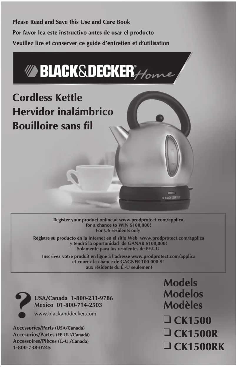 Page n°1 - Manuel utilisateur Black & Decker CK1500RK