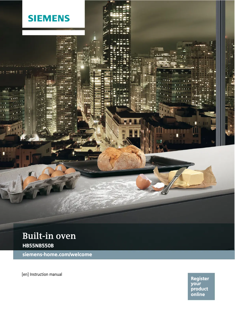 Page n°1 - Manuel d'utilisation et d'entretien Siemens HB55NB550B