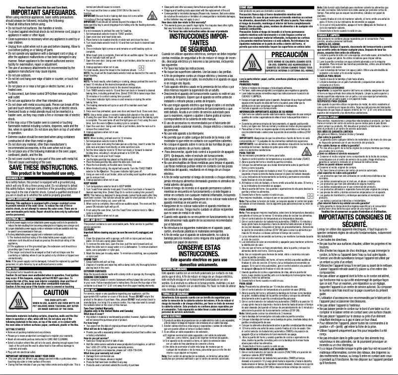 Page 1 de la notice Manuel utilisateur Black & Decker TO1342B