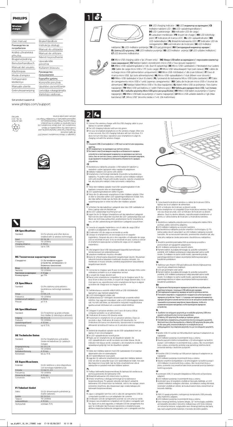 Página 1 del manual Manual de usuario Philips DLP9011