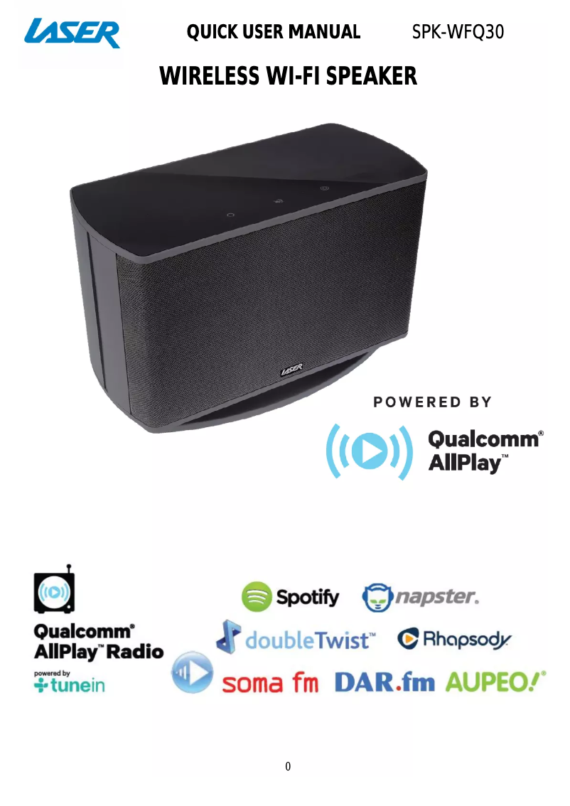 Page 1 de la notice Manuel utilisateur Laser SPK-WFQ30