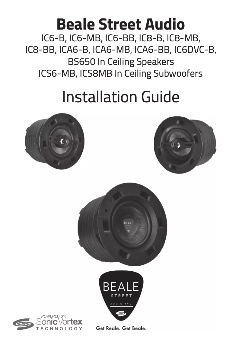 Page 1 de la notice Manuel utilisateur Beale ICA6-B