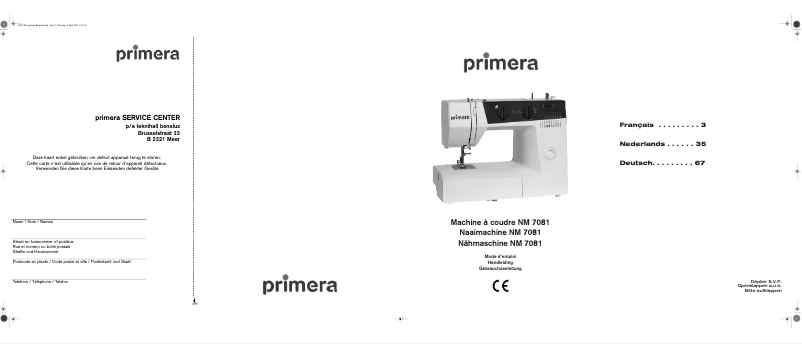 Image de la première page du manuel de l'appareil NM 7081