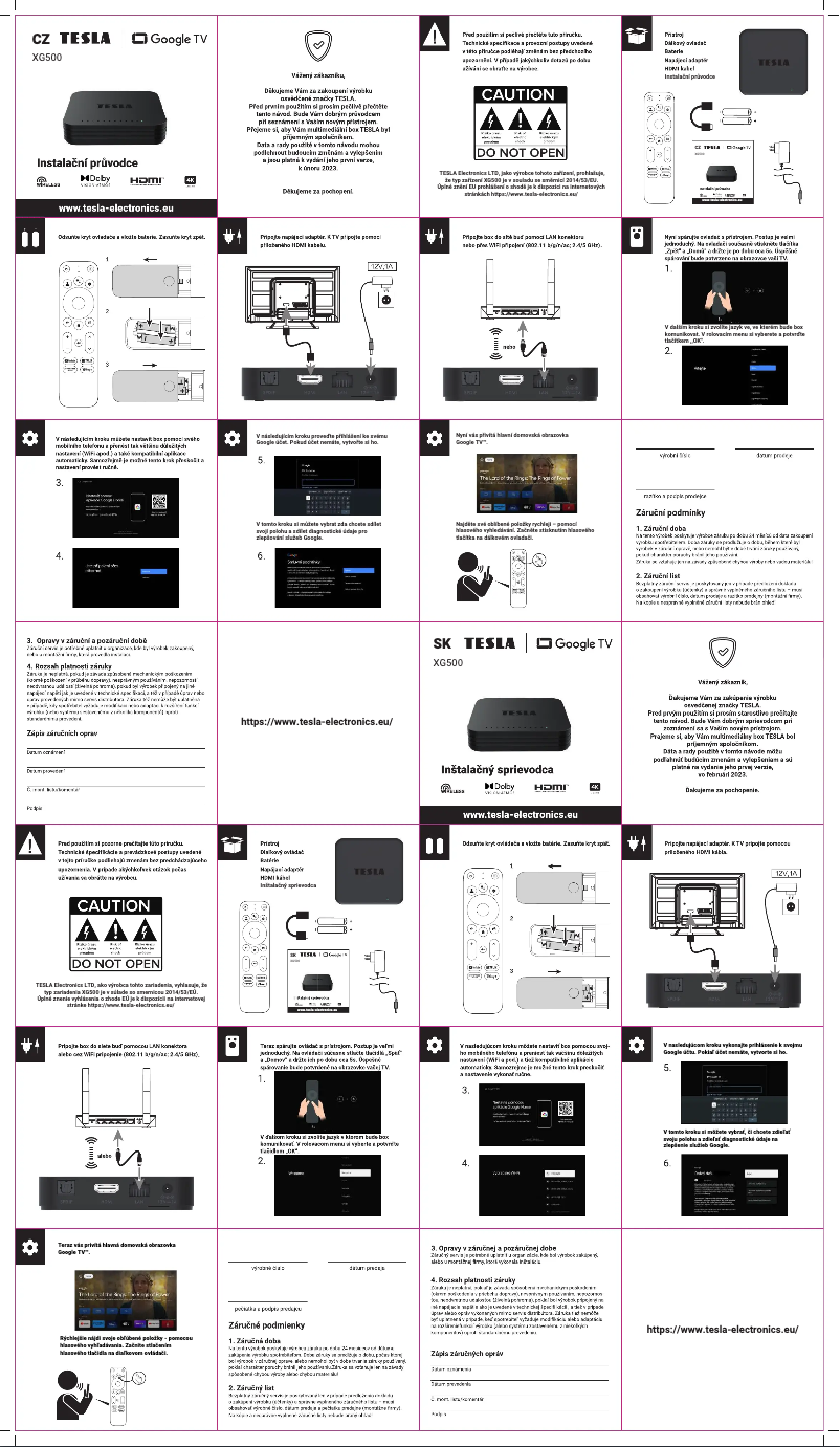 Image de la première page du manuel de l'appareil XG500