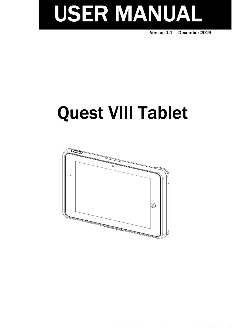 Page n°1 - Manuel utilisateur Touch Dynamic Quest VIII