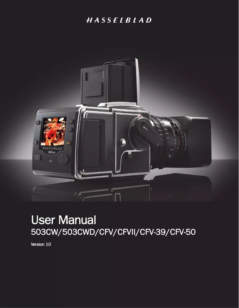 Page 1 of the manual User Manual Hasselblad CFV