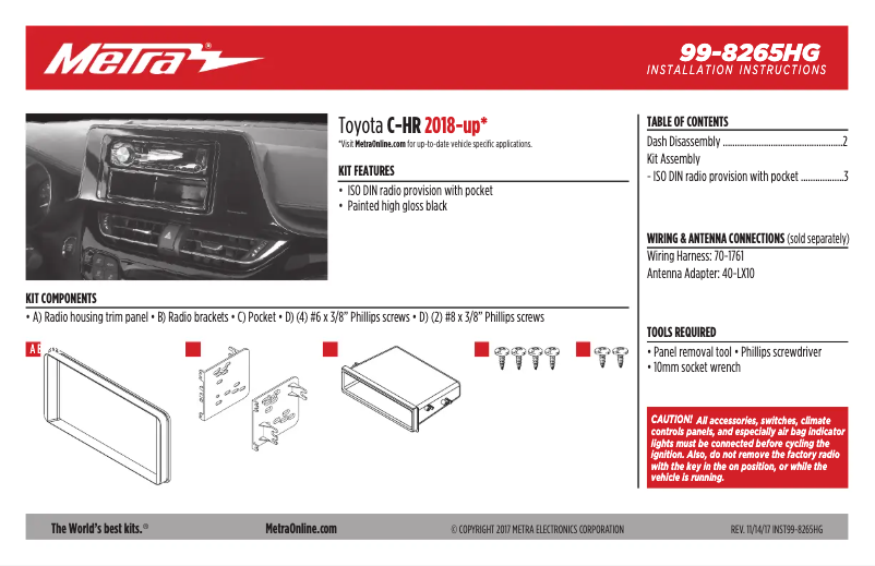 Image de la première page du manuel de l'appareil 99-8265HG