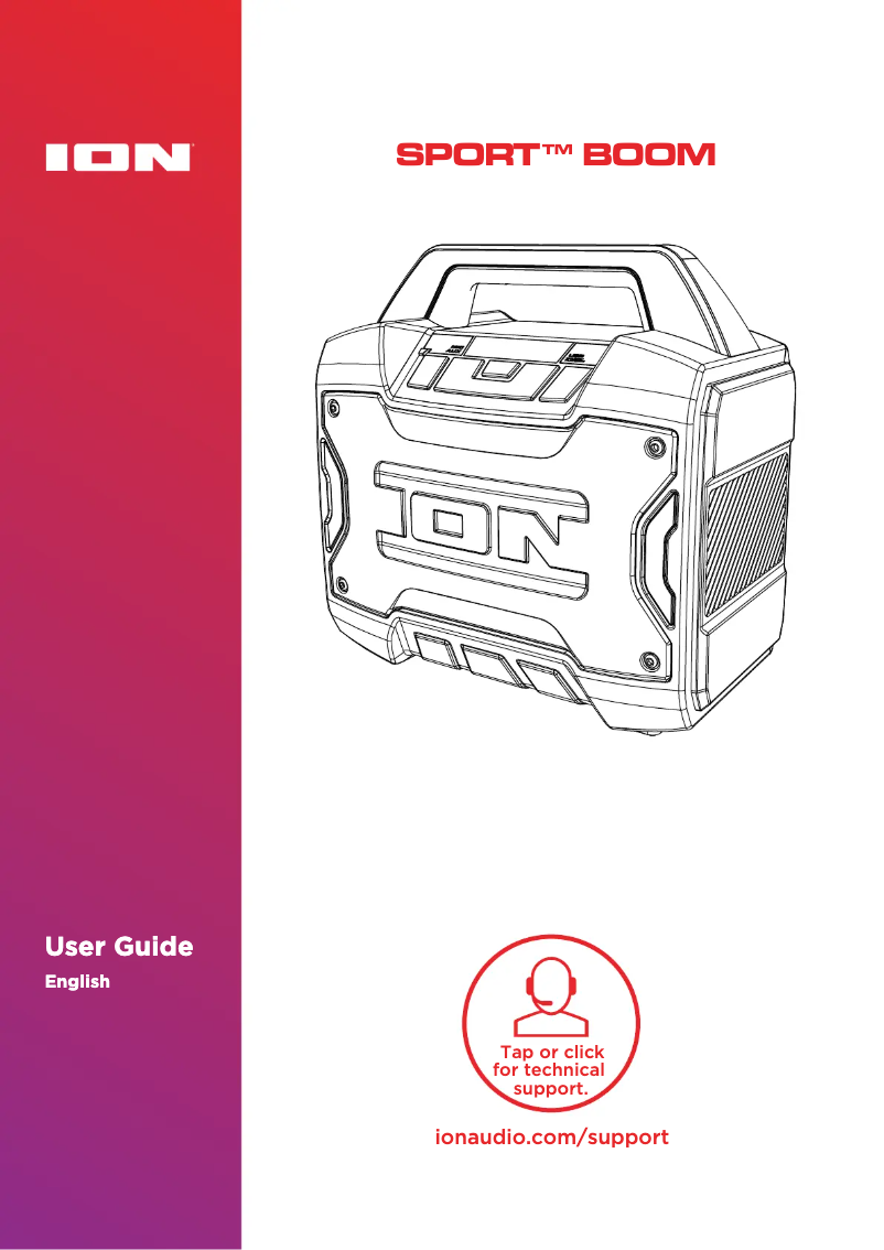 Image de la première page du manuel de l'appareil Sport Boom