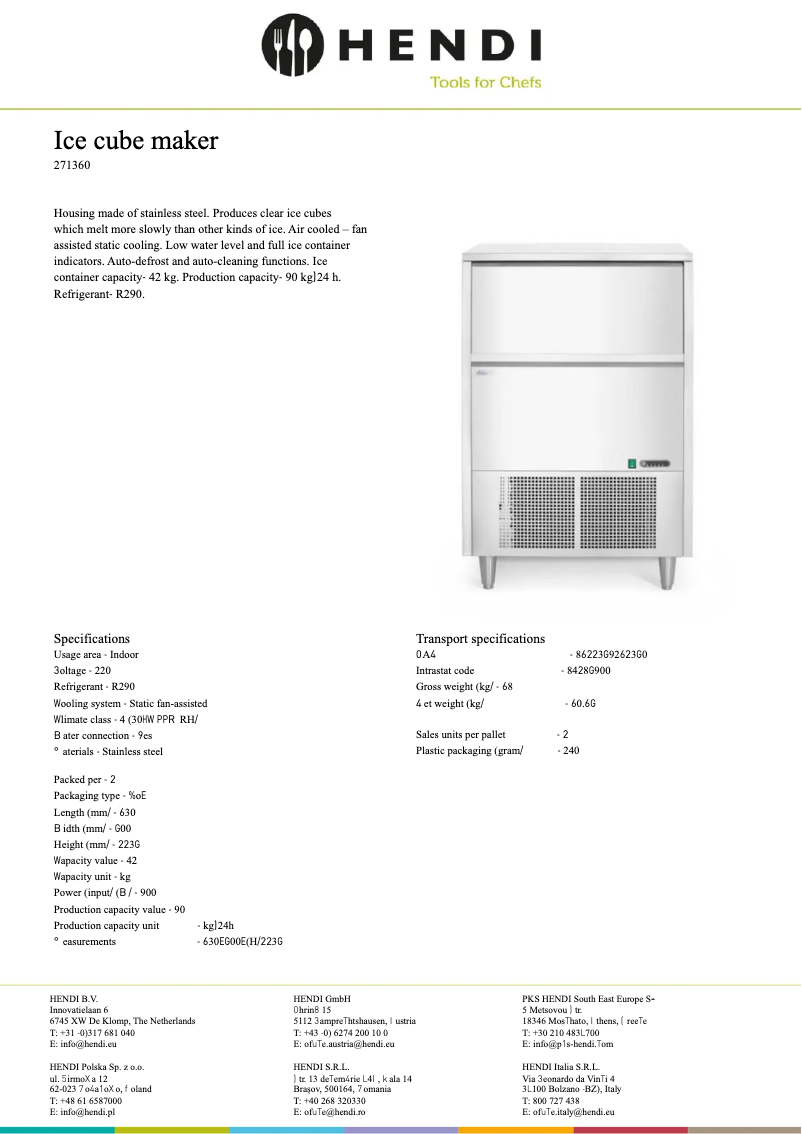 Image de la première page du manuel de l'appareil 271360