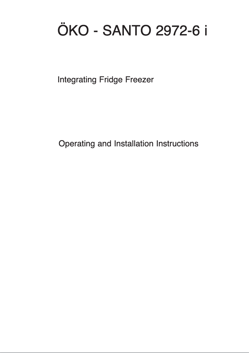 Page 1 de la notice Manuel utilisateur AEG Santo 2972-6i