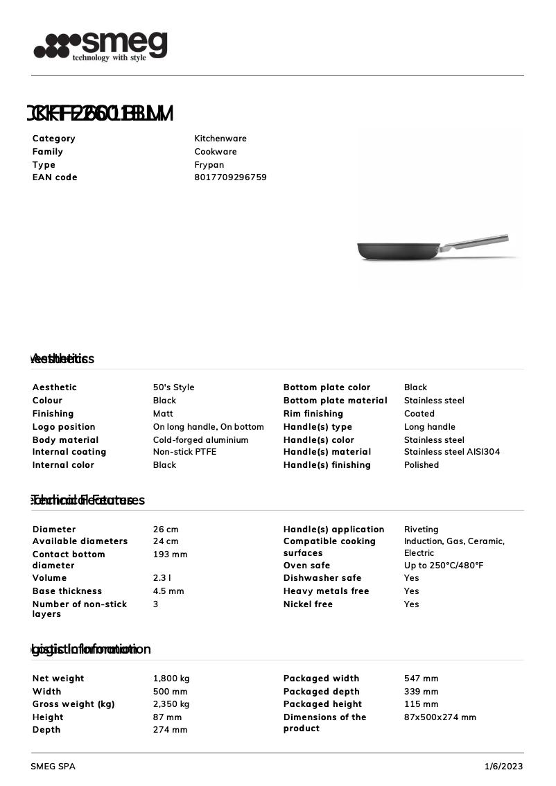Image de la première page du manuel de l'appareil CKFF2601BLM