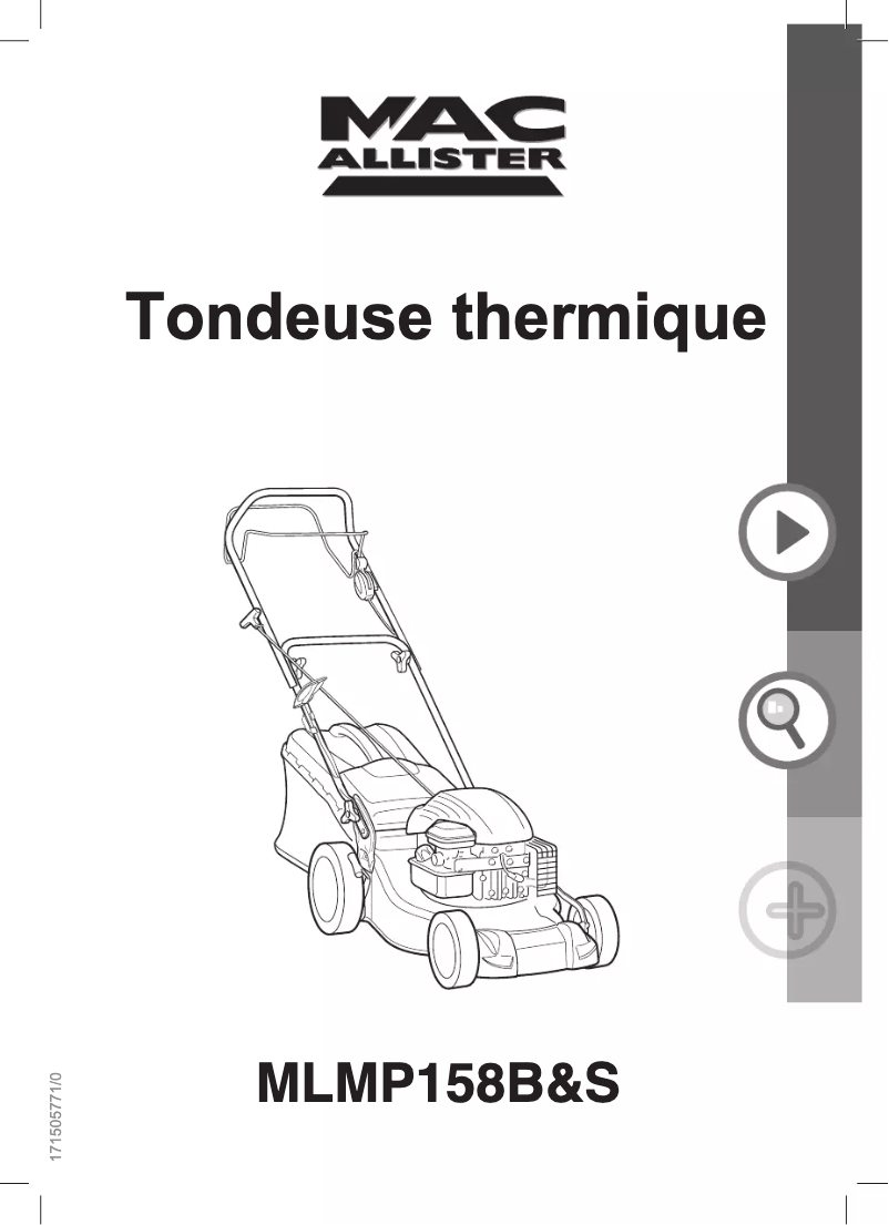 Page 1 de la notice Manuel utilisateur MacAllister MLMP158B