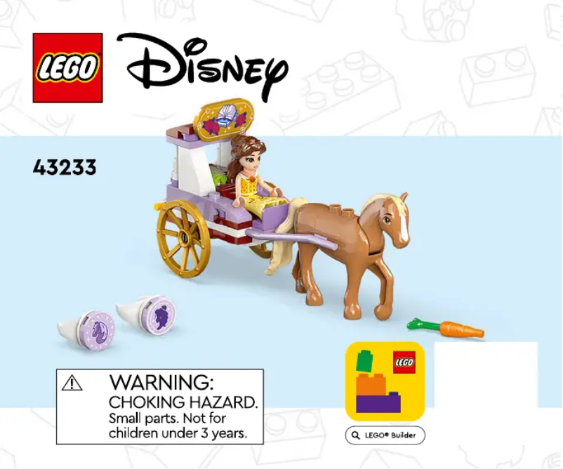 Page 1 de la notice Manuel utilisateur Lego Disney 43233