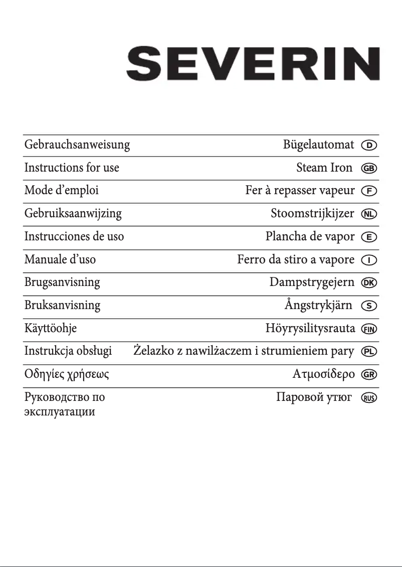Page 1 de la notice Manuel utilisateur Severin BA 3221