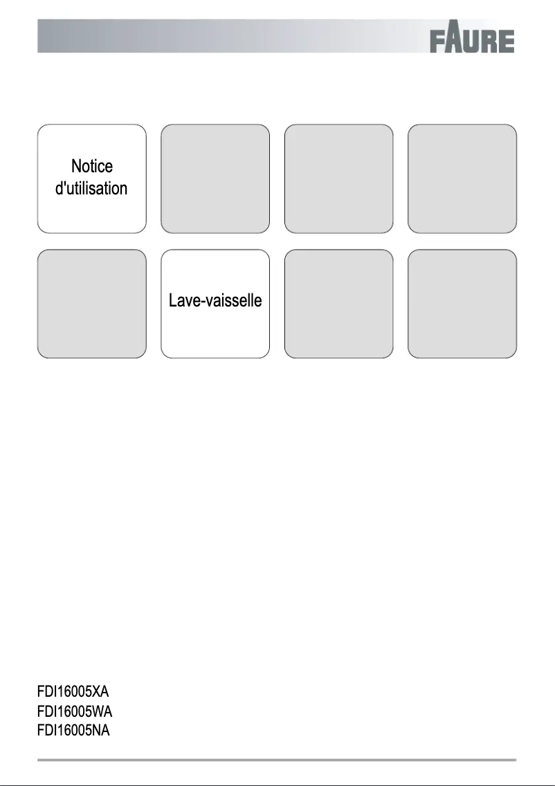 Image de la première page du manuel de l'appareil FDI16005XA