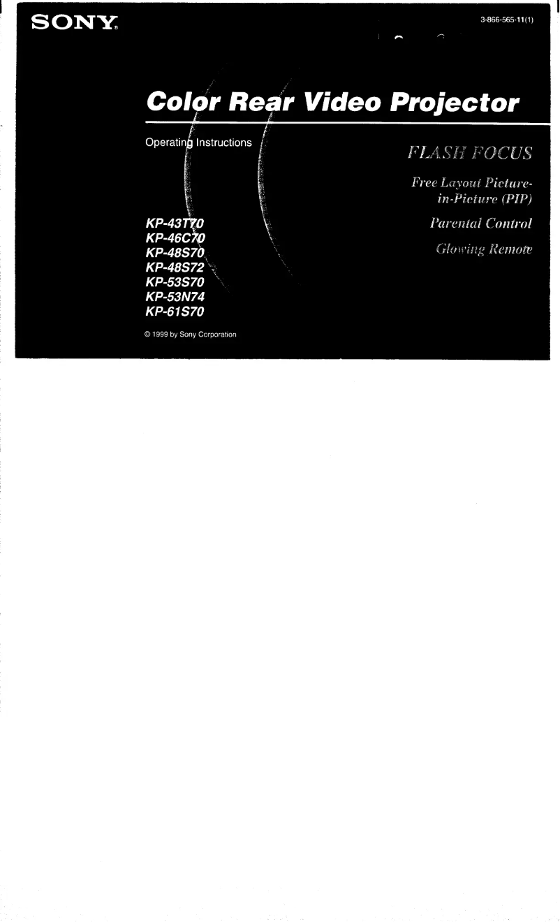 Page 1 de la notice Manuel utilisateur Sony KP-53N74