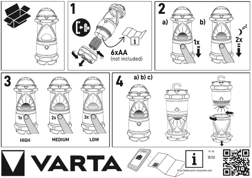 Página 1 del manual Manual de usuario Varta Indestructible L30 Pro