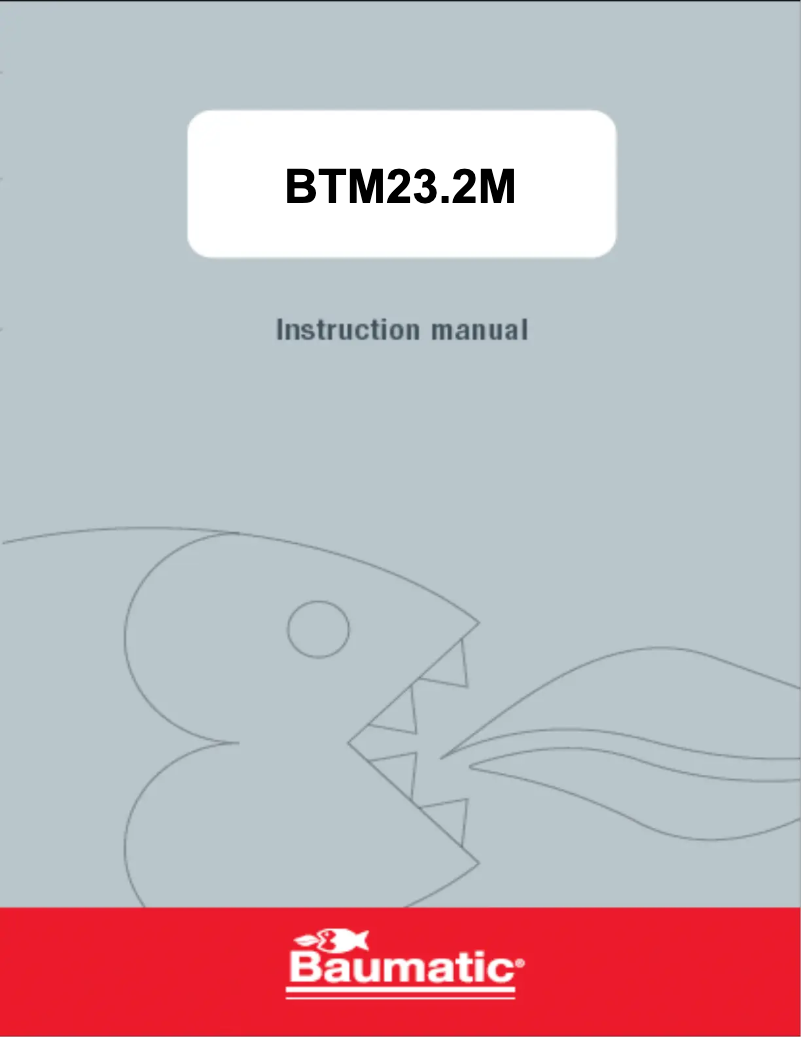 Image de la première page du manuel de l'appareil BTM232M