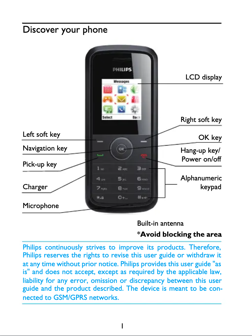 Page 1 de la notice Manuel utilisateur Philips CTE102