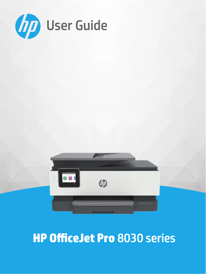Page n°1 - Manuel utilisateur HP OfficeJet Pro 8035