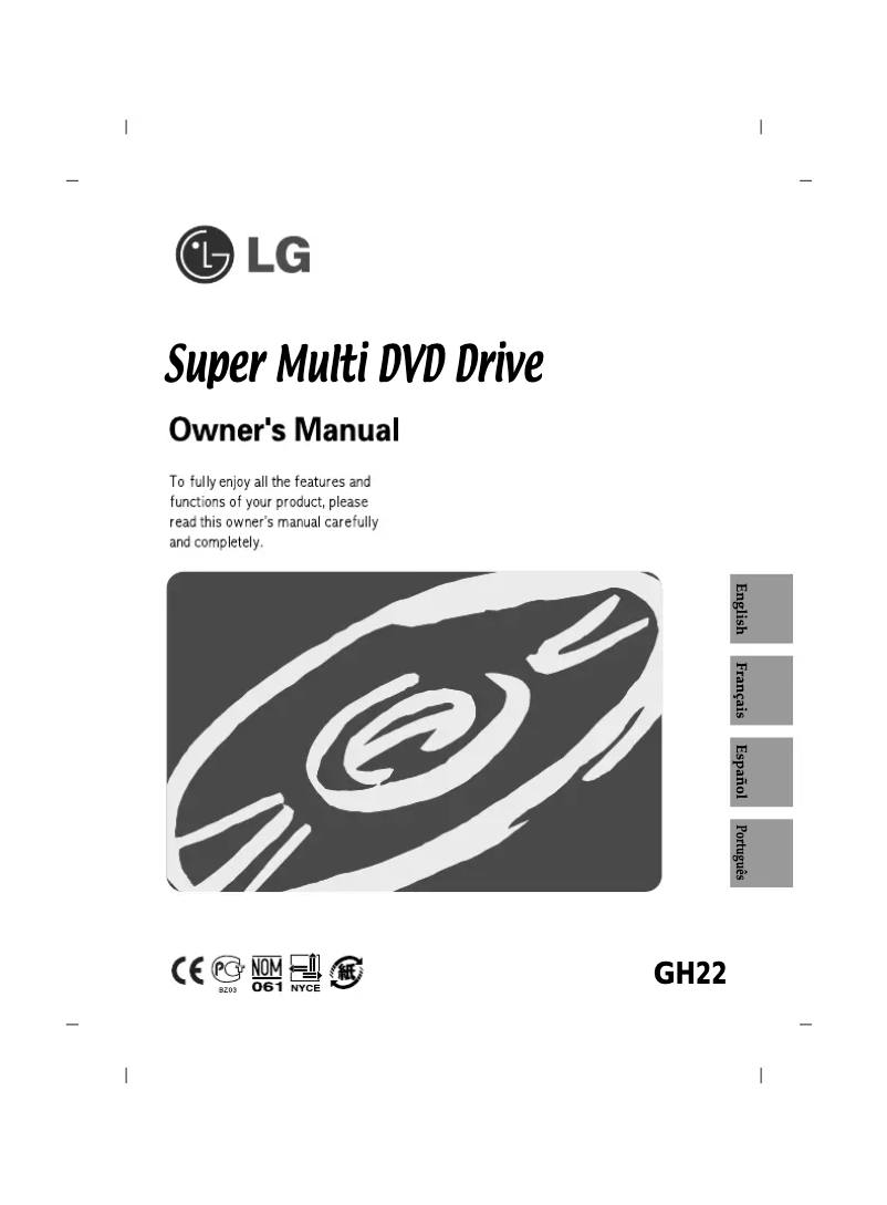 Page n°1 - Manuel utilisateur LG GH22NS50