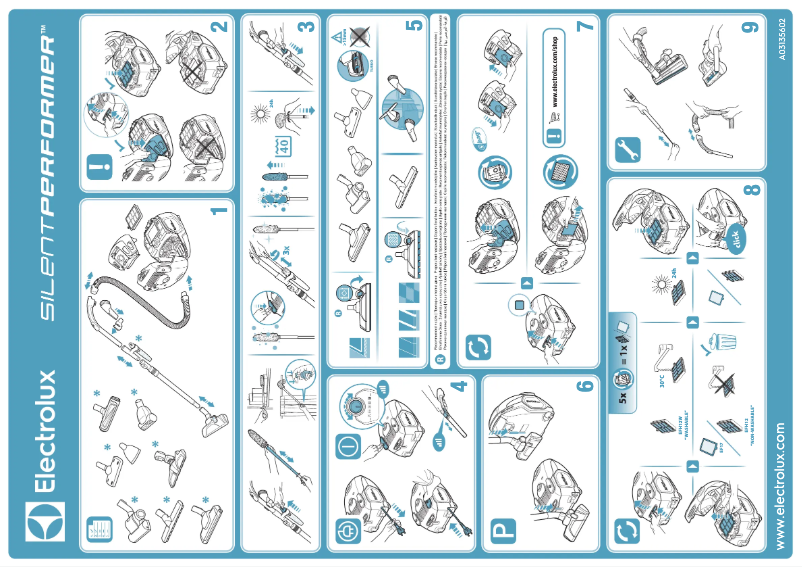 Page 1 de la notice Manuel utilisateur Electrolux SilentPerformer SP1CLASSIC